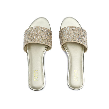 FYOR Flat Sandal #color_gold