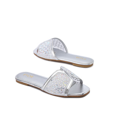 FYOR Flat Sandal #color_silver