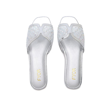 FYOR Flat Sandal #color_silver