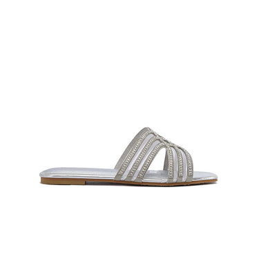 FYOR Flat Sandal #color_silver