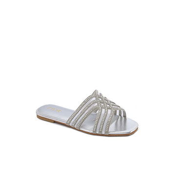 FYOR Flat Sandal #color_silver