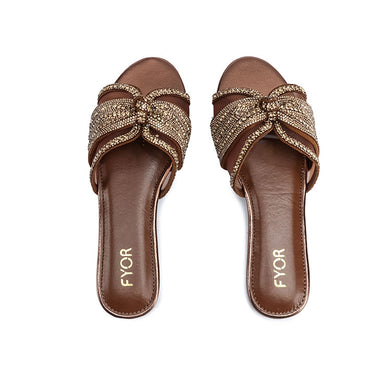 FYOR Flat Sandal #color_bronze
