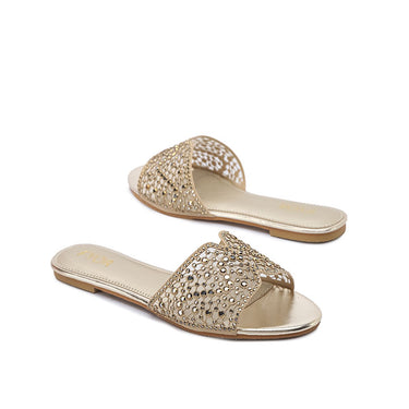 FYOR Flat Sandal #color_gold