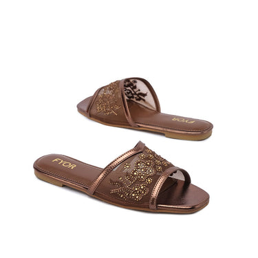 FYOR Flat Sandal #color_bronze