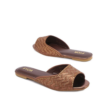 FYOR Flat Sandal #color_brown