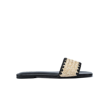FYOR Flat Sandal #color_black