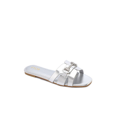 FYOR Flat Sandal #color_silver