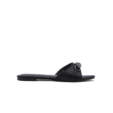 FYOR Flat Sandal #color_black