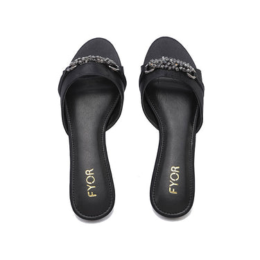 FYOR Flat Sandal #color_black