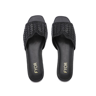 FYOR Flat Sandal #color_black