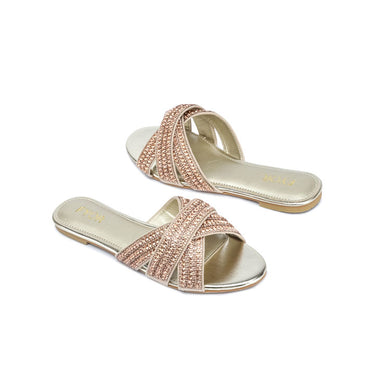 FYOR Flat Sandal #color_gold