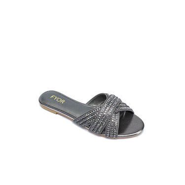 FYOR Flat Sandal #color_gunmetal