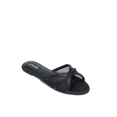 FYOR Flat Sandal #color_black