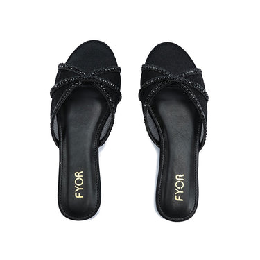 FYOR Flat Sandal #color_black