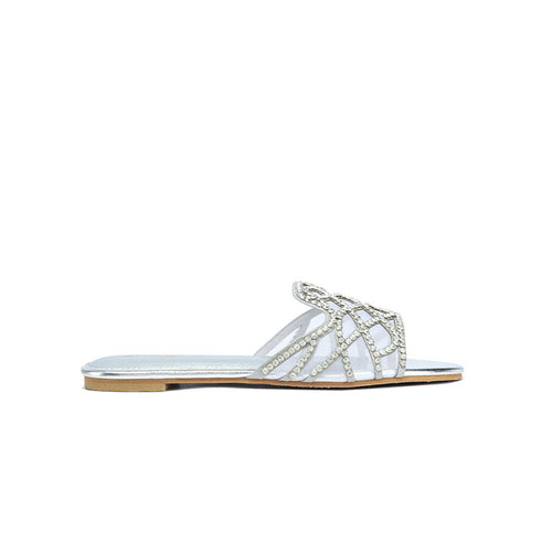FYOR Flat Sandal #color_silver