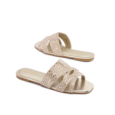 FYOR Flat Sandal #color_gold