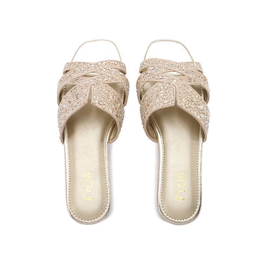 FYOR Flat Sandal #color_gold