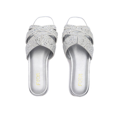 FYOR Flat Sandal #color_silver