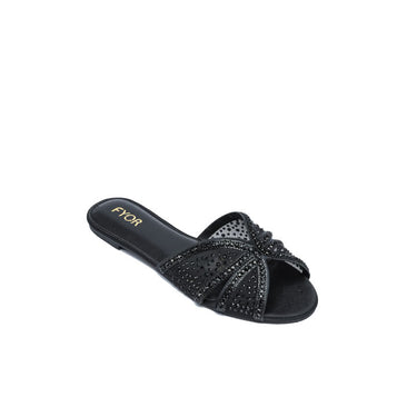 FYOR Flat Sandal #color_black