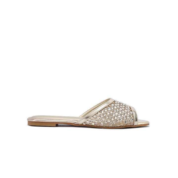 FYOR Flat Sandal #color_gold