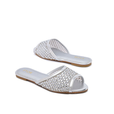 FYOR Flat Sandal #color_silver