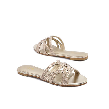 FYOR Flat Sandal #color_gold