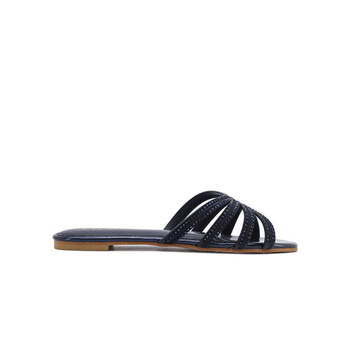 FYOR Flat Sandal #color_navy