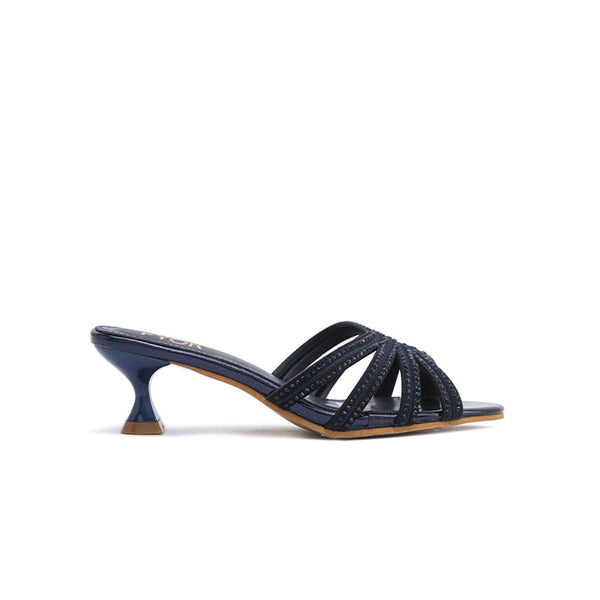Stylish Crimson Starburst Kitten Heel MY 417