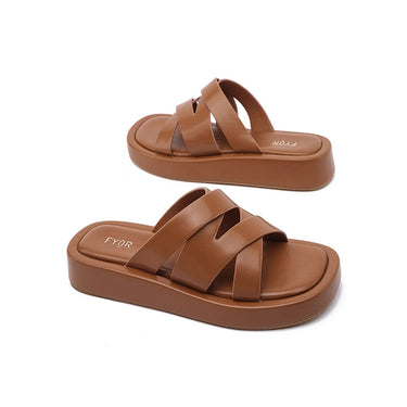 FYOR Flat Sandal #color_brown