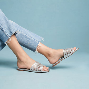 Fyor MY 286 Flat sandal #color_silver