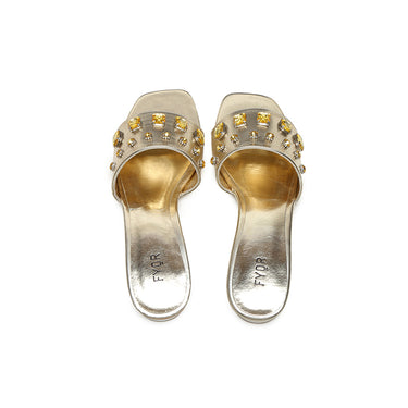FYOR Flat Sandal #color_gold