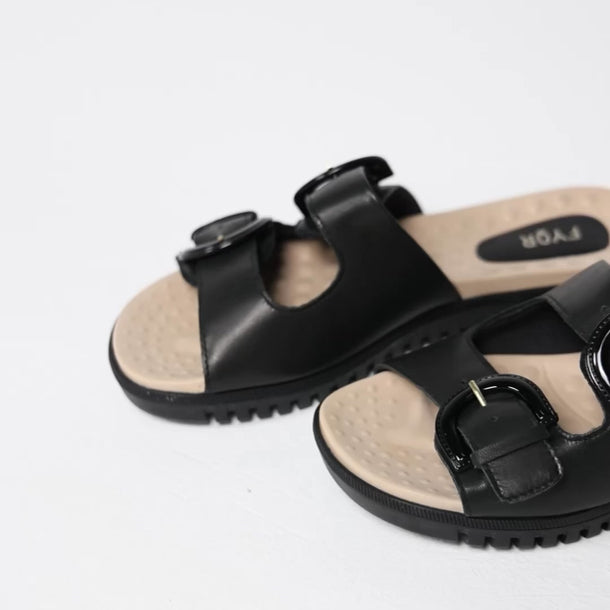 Fyor BRM 017 Comfort Sandal #color_black