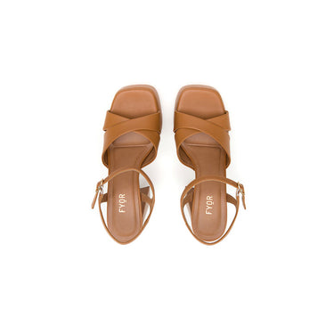 Fyor BDV 069 Box Heel #color_caramel