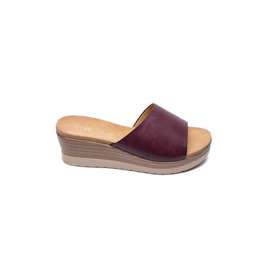 Fyor HL 34 Wedge Heel #color_maroon