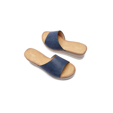 Fyor HL 34 Wedge Heel #color_navy-blue