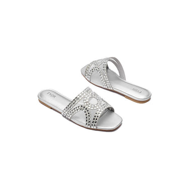 Fyor MY 233 Flat sandal #color_silver