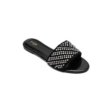 Fyor MY 235 Flat sandal #color_black