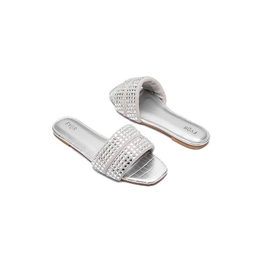 Fyor MY 237 Flat sandal #color_silver
