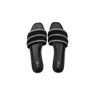 Fyor MY 242 Flat sandal #color_black