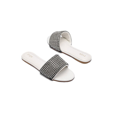 Fyor MY 244 Flat sandal #color_white
