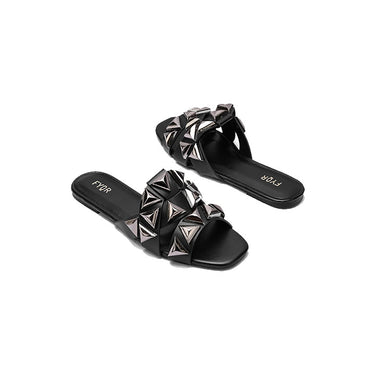 Fyor MY 250  Flat sandal #color_black