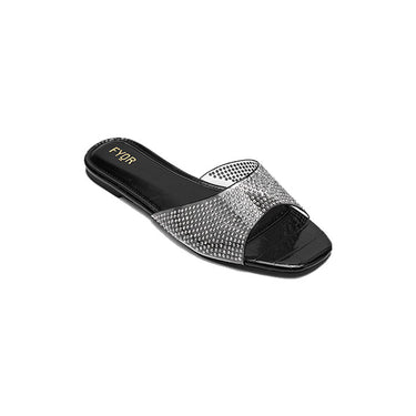 Fyor MY 254 Flat sandal #color_black
