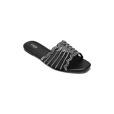 Fyor MY 258 Flat sandal #color_black