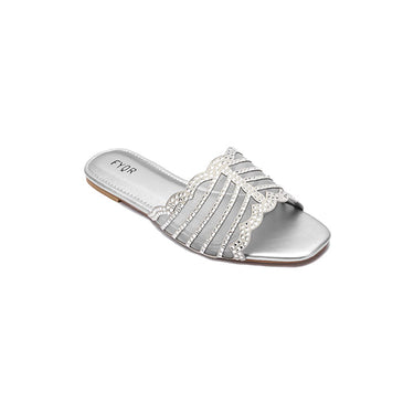 Fyor MY 258 Flat sandal #color_silver