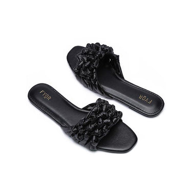 Fyor MY 178 Flat sandal #color_black