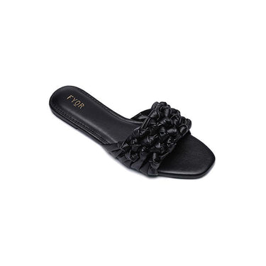 Fyor MY 178 Flat sandal #color_black