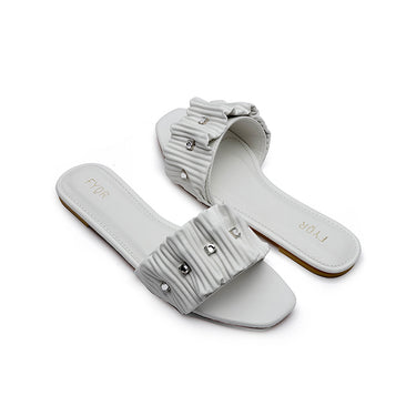 Fyor MY 220 Flat sandal #color_white