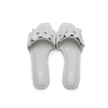 Fyor MY 220 Flat sandal #color_white