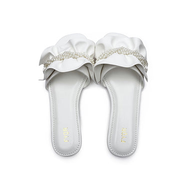 Fyor MY 221 Flat sandal #color_white