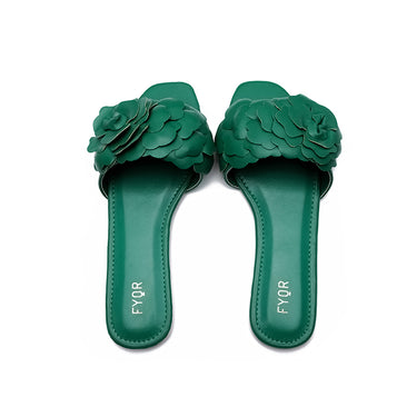 Fyor MY 222 Flat sandal #color_green